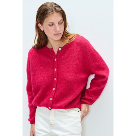 American Vintage strickjacke rot