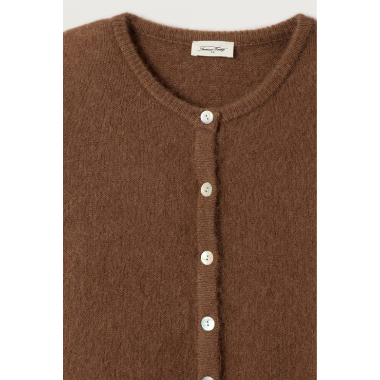 American Vintage cardigan bruin 2