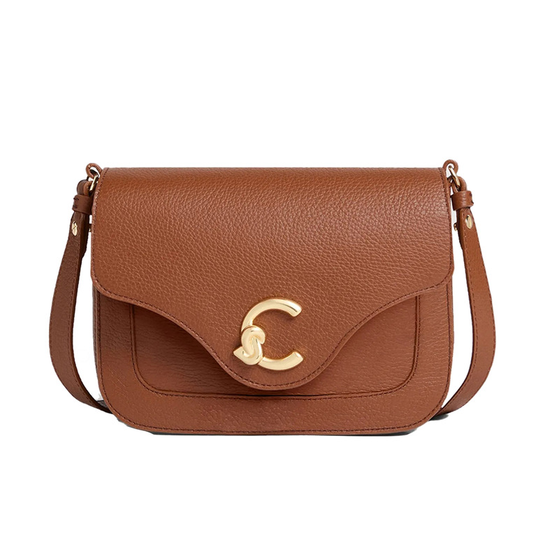 Coccinelle crossbody cognac 1