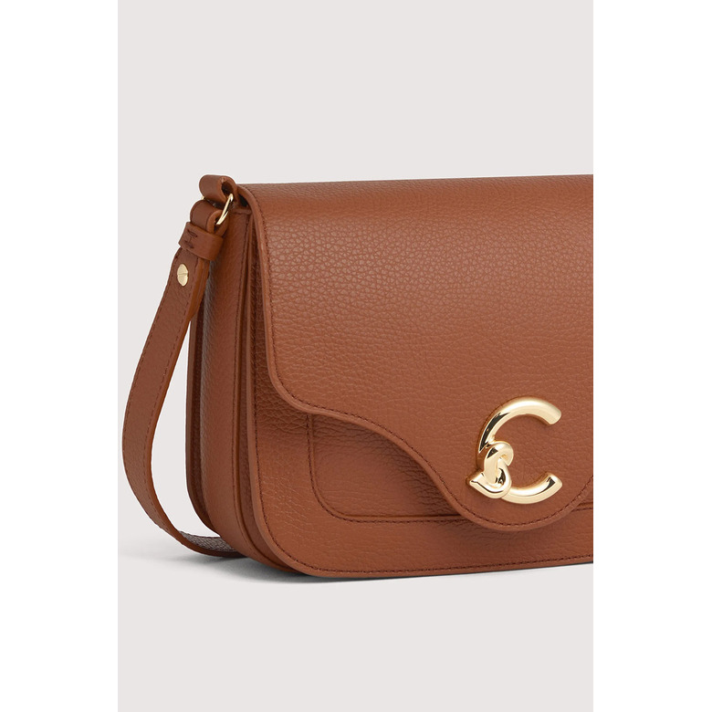 Coccinelle crossbody cognac 4