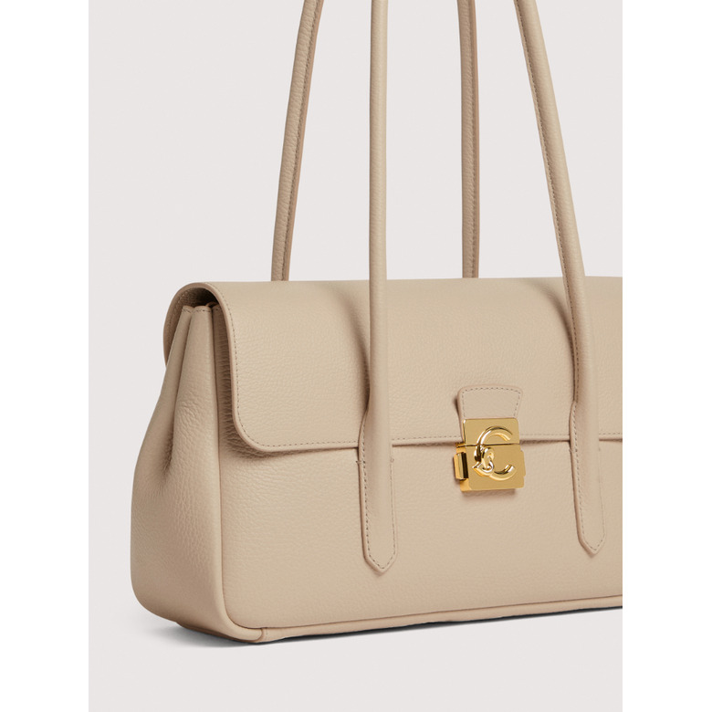 Coccinelle schoudertas beige 4