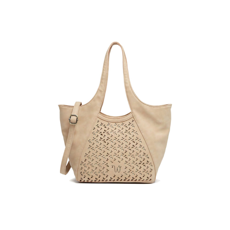 Woomen Vegan shopper beige 1