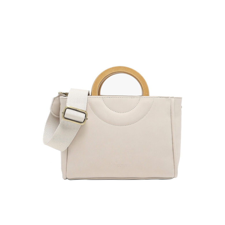 Woomen Vegan handtas ecru 1