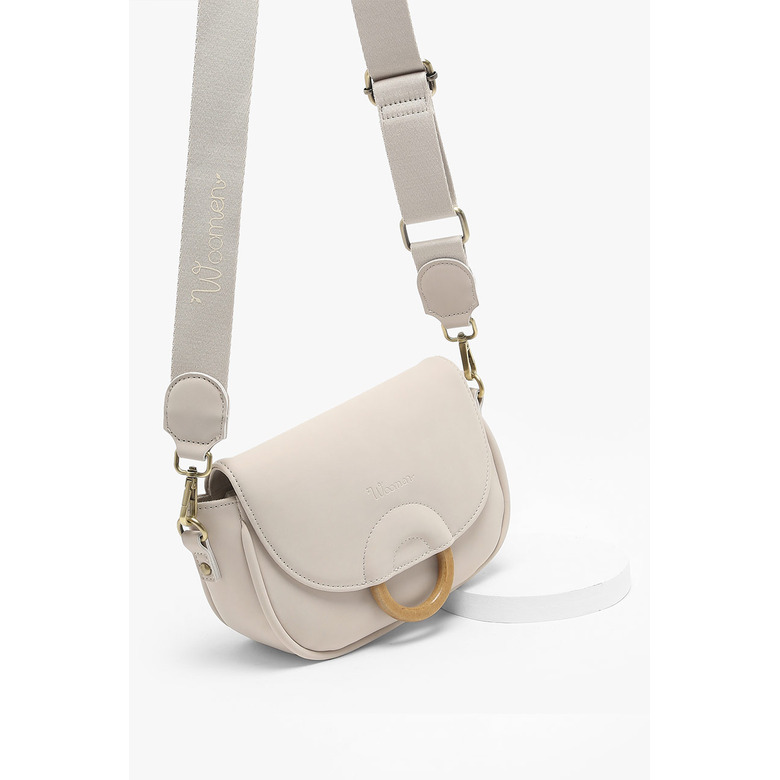 Woomen Vegan sac bandoulière ecru 2