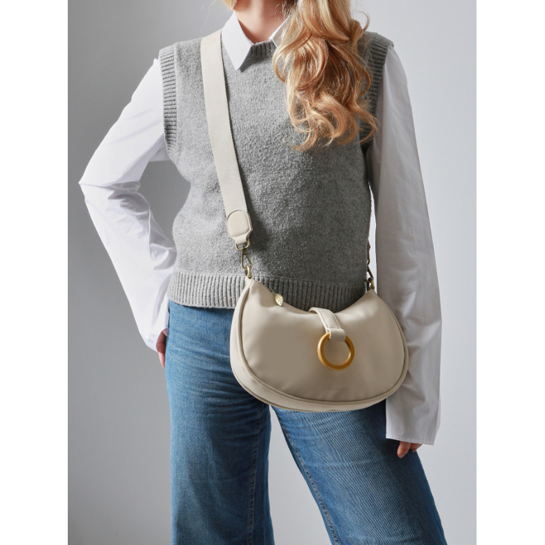 Woomen Vegan sac bandoulière ecru 3