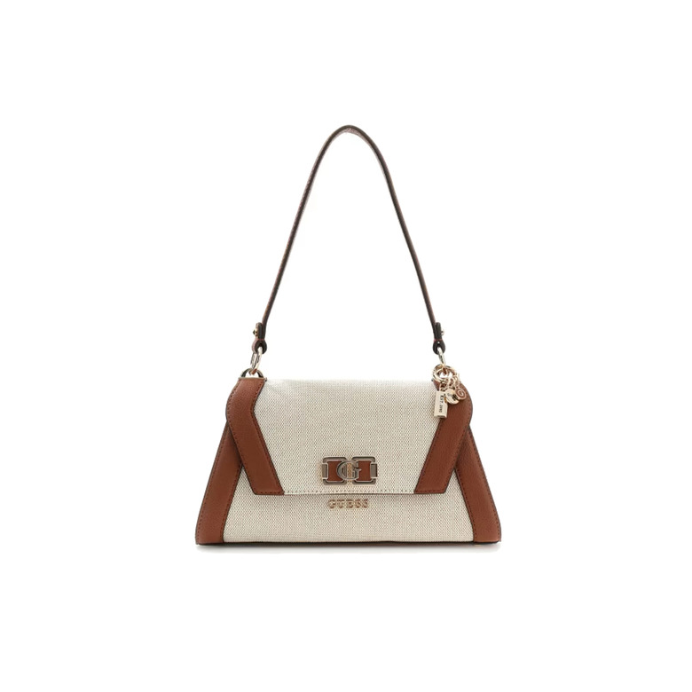 Guess schultertasche ecru 1