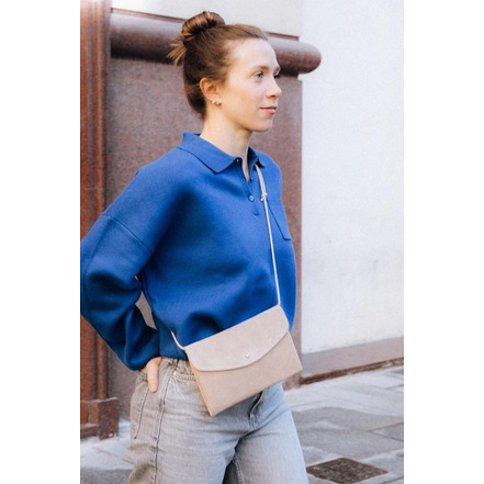 Ann Kurz umhängetasche beige