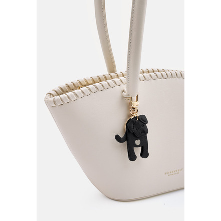 Seidenfelt bag charm black