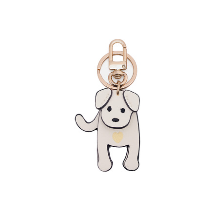 Seidenfelt bag charm ecru