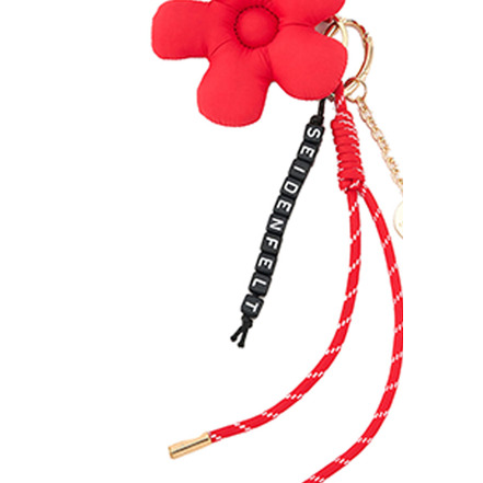 Seidenfelt bag charm red