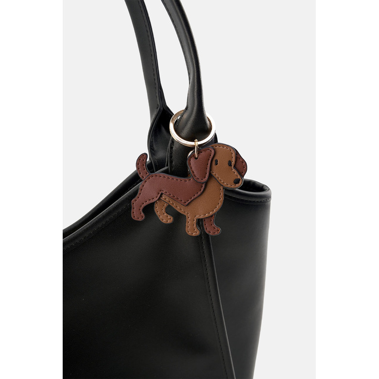 Seidenfelt bag charm brown 2