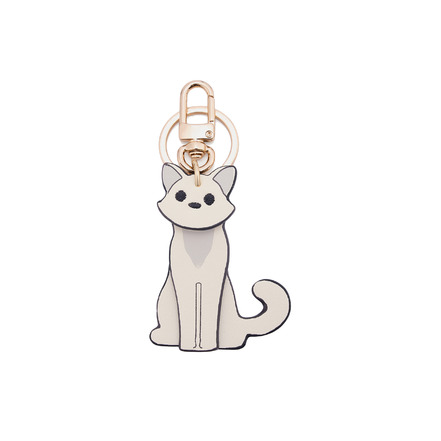 Seidenfelt bag charm ecru