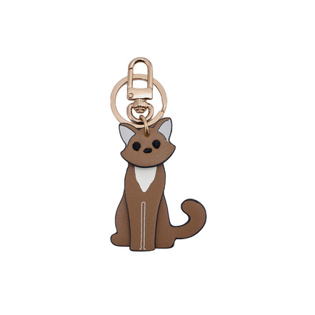 Seidenfelt bag charm brown