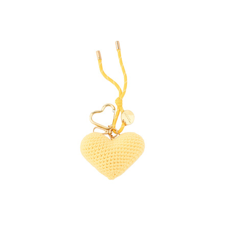 Seidenfelt bag charm yellow