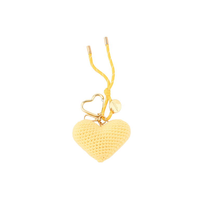 Seidenfelt bag charm yellow 1