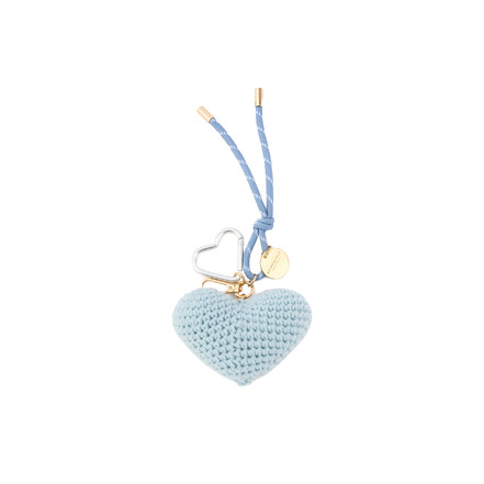 Seidenfelt bag charm blue