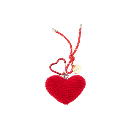 Seidenfelt bag charm red