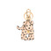 Seidenfelt bag charm beige 1