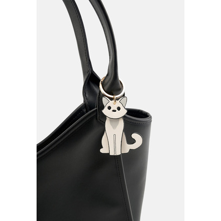 Seidenfelt bag charm beige