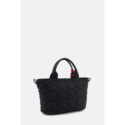 Seidenfelt handtasche schwarz