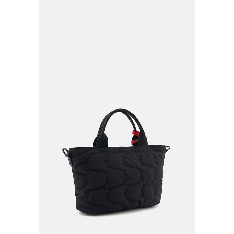 Seidenfelt handtasche schwarz 2