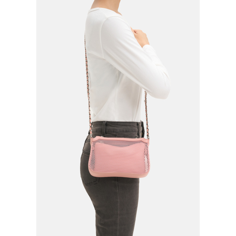 Seidenfelt umhängetasche rosa 5