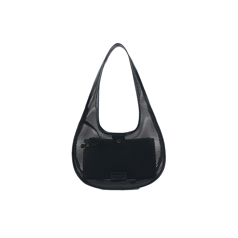 Seidenfelt schultertasche schwarz 1