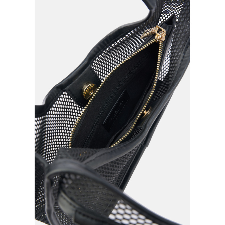 Seidenfelt schultertasche schwarz 4