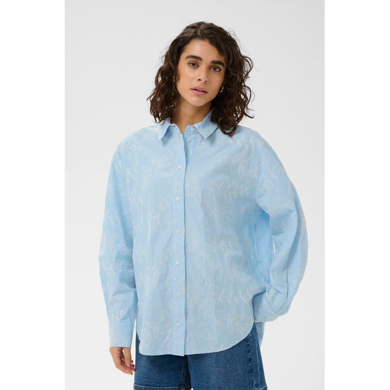 Kaffe blouse blauw 2