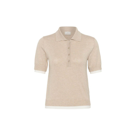 Kaffe polo beige