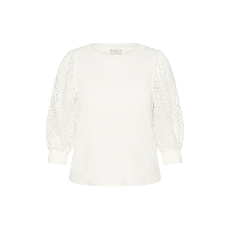 Kaffe Curve bluse ecru 1