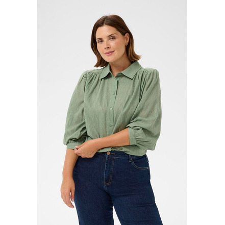 Kaffe Curve blouse groen