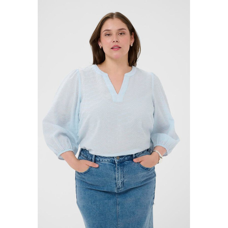 Kaffe Curve chemisier bleu 2