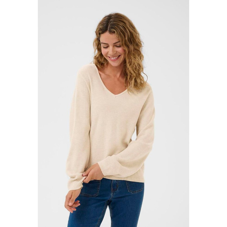 Cream trui beige 2