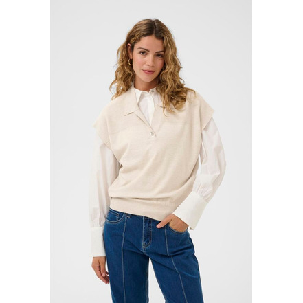 Cream trui beige