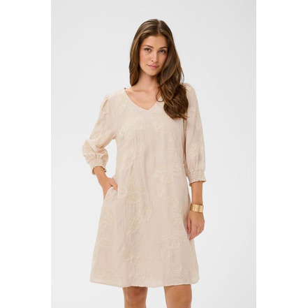 Cream kleid beige