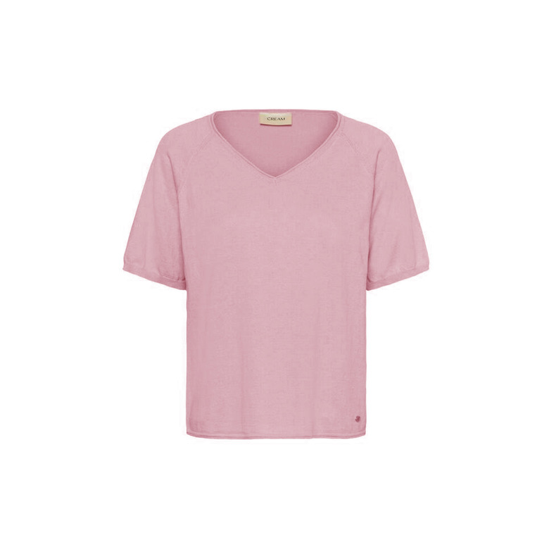 Cream sweater pink 1