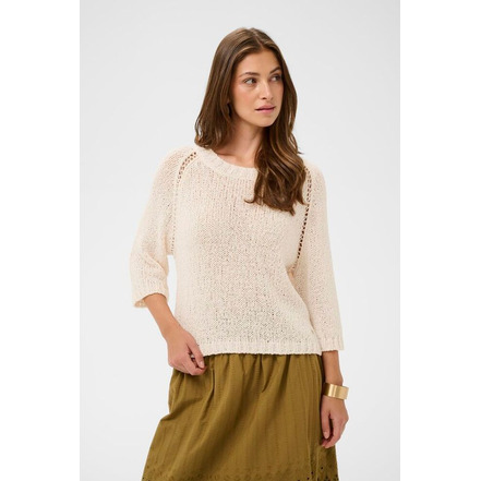Cream trui beige