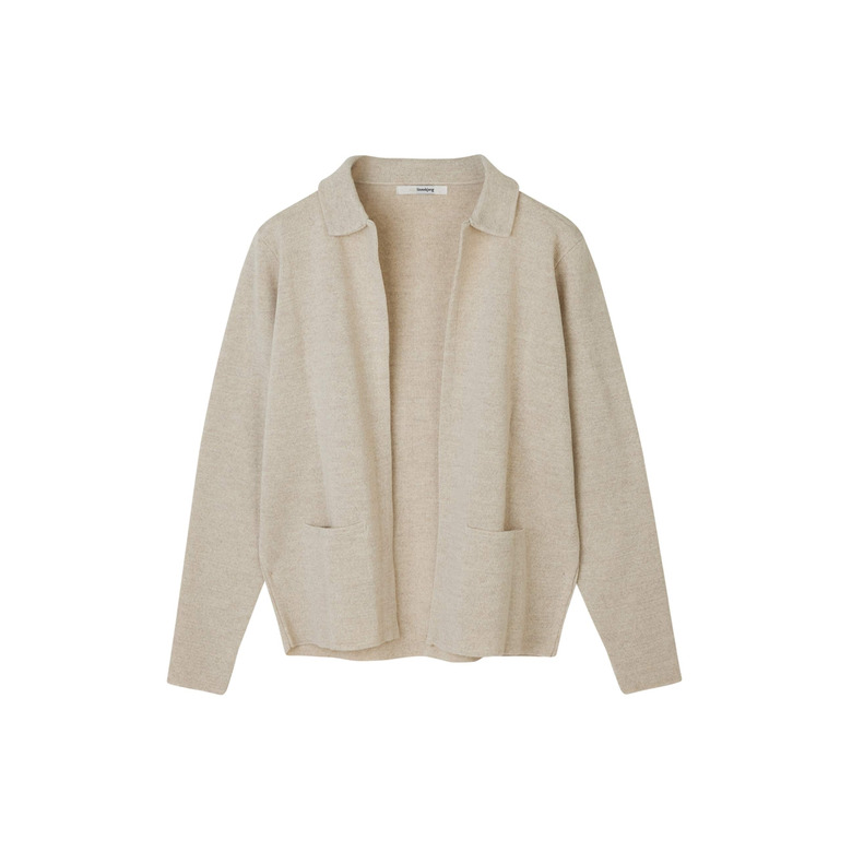 Sibin Linnebjerg strickjacke beige 1