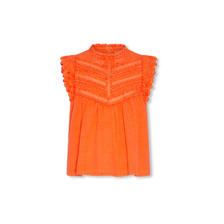 Ao76 bluse orange