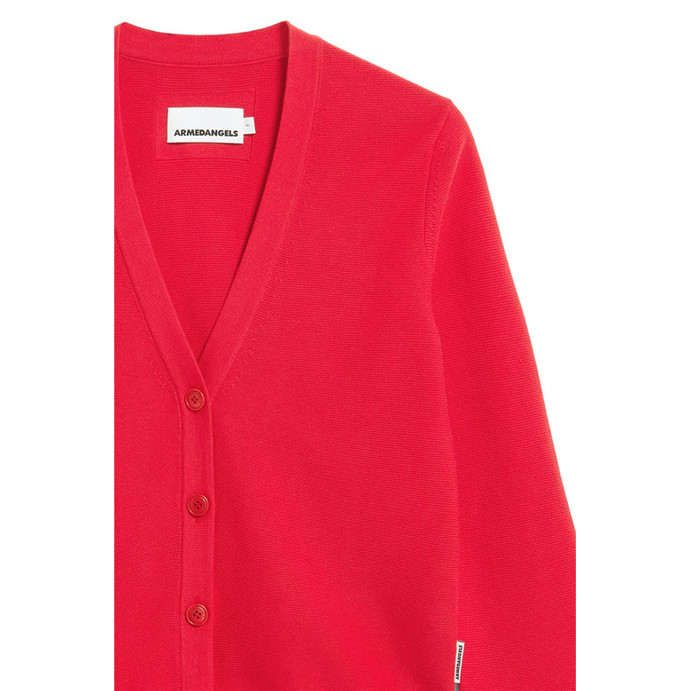 Armed Angels cardigan rouge 2