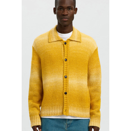 Selected Homme cardigan geel