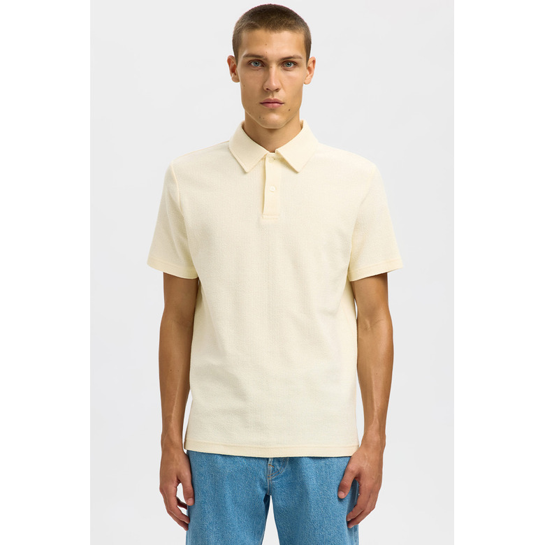 Selected Homme polo ecru 2