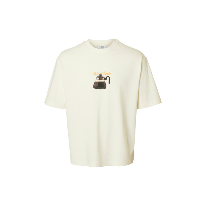 Selected Homme t-shirt ecru 1