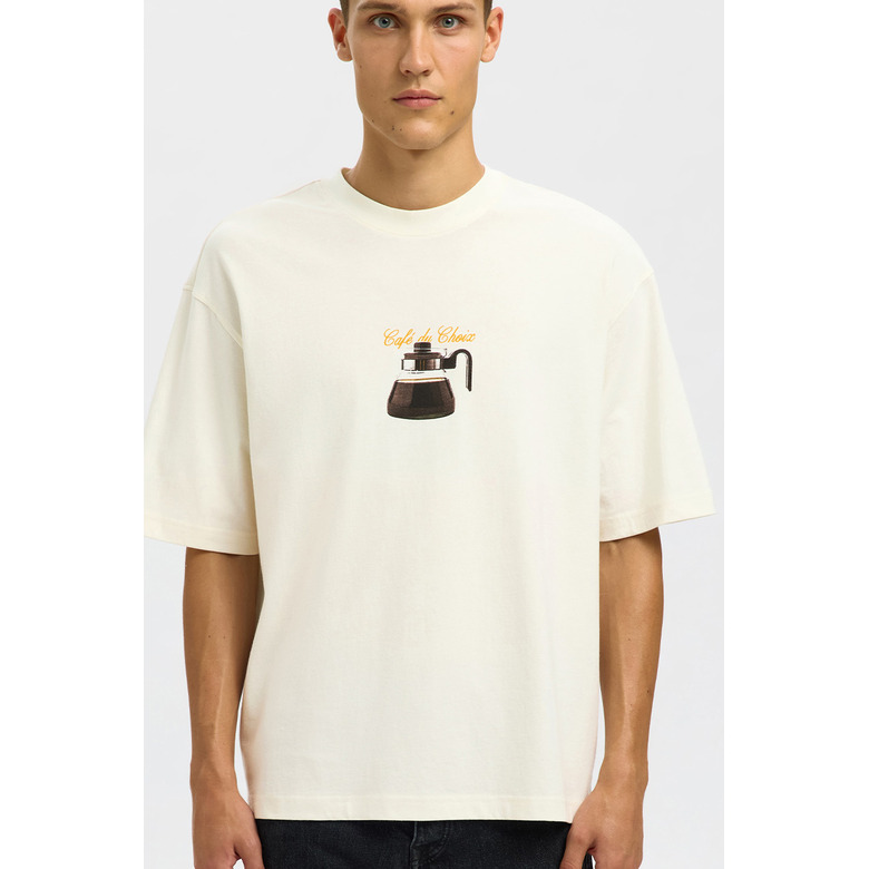 Selected Homme t-shirt ecru 2