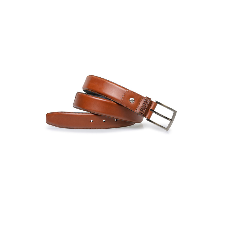 Floris Van Bommel riem cognac 1