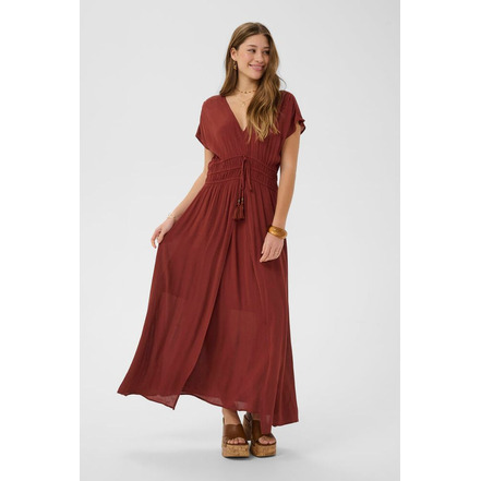 Cream robe bordeaux