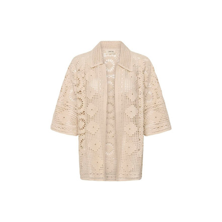 Cream strickjacke beige