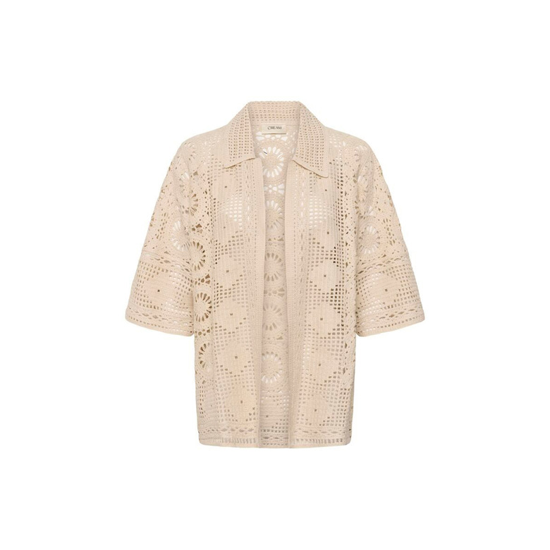 Cream strickjacke beige 1