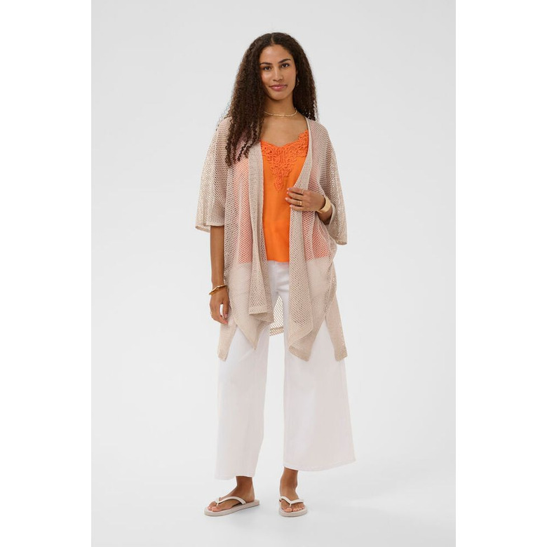Cream strickjacke beige 2